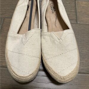 Cream Espadrilles with Memory Foam